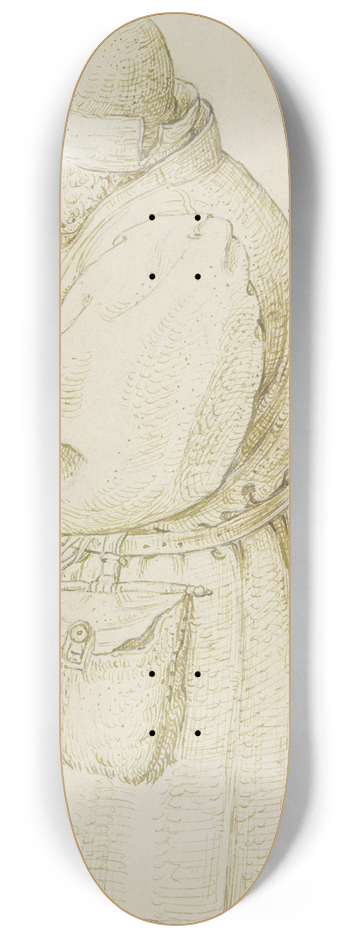Roelant Savery - Peasant with a Staff 8.25 inch art skate deck