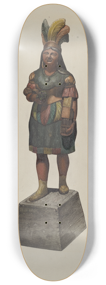 John Davis - Cigar Store Indian 8.25 inch art skate deck