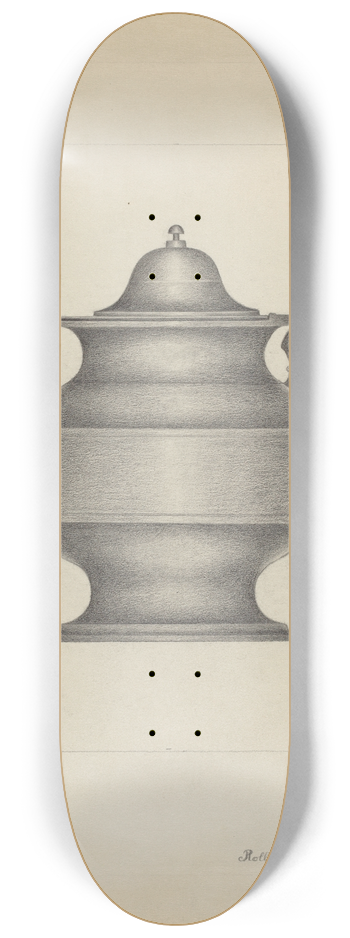 Rollington Campbell - Pewter Teapot 8.25 inch art skate deck