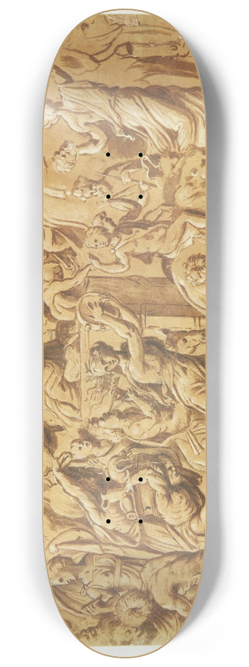 Rosso Fiorentino - Bacchus triumf 8.25 inch art skate deck