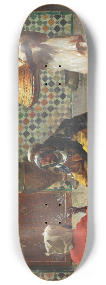 Rudolf Ernst - An Afternoon Discussion 8.25 inch art skate deck