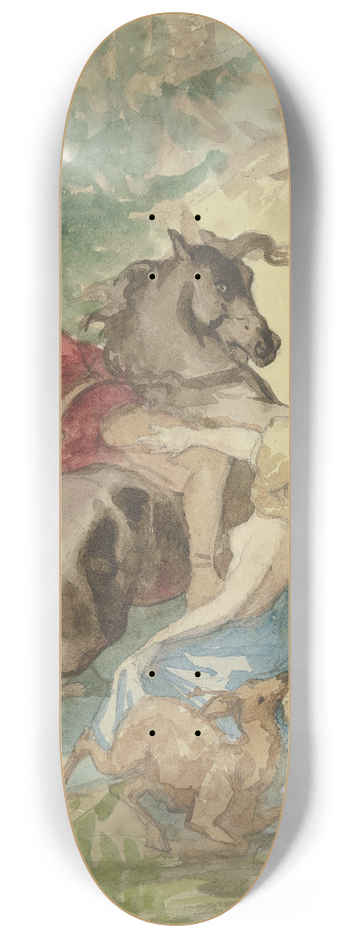 Rudolf Friedrich August Henneberg - Genevieve 8.25 inch art skate deck
