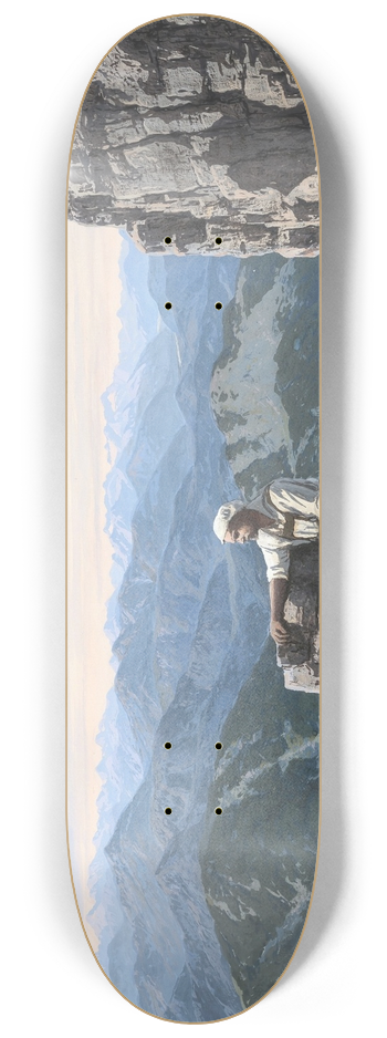 Rudolf Reschreiter - Der Knstler auf dem Plankenstein 8.25 inch art skate deck