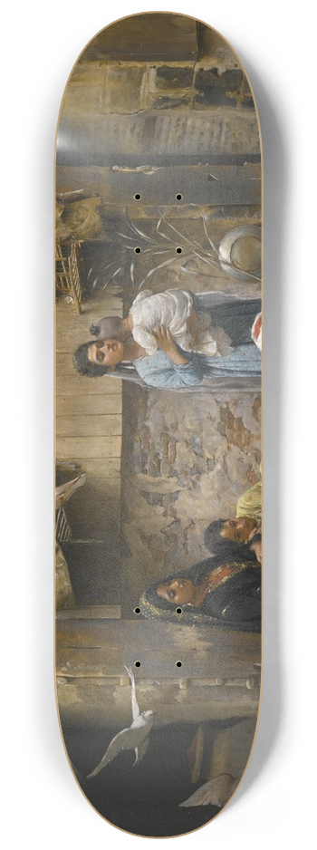 Rudolf Swoboda - A Cairene Courtyard 8.25 inch art skate deck