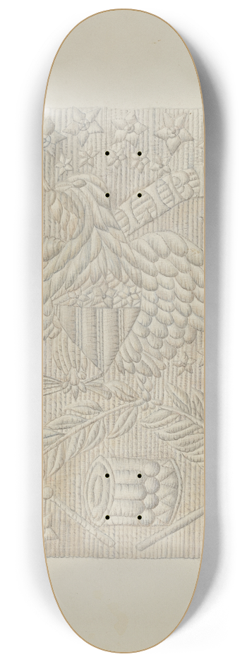 Ruth Buker - Applique Quilt (Detail) 8.25 inch art skate deck