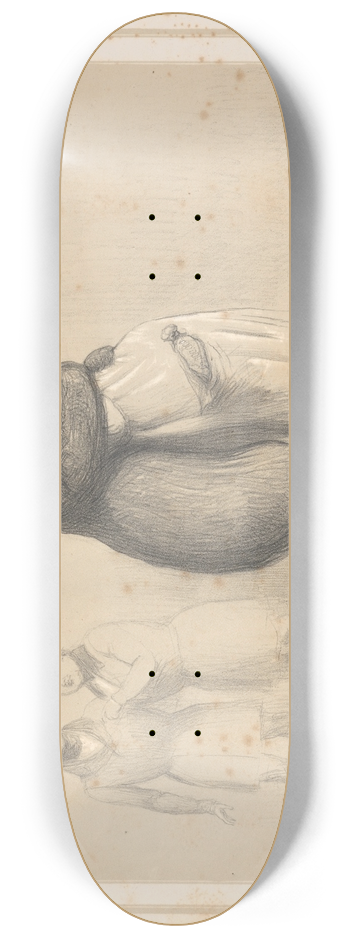 John Doyle - Rather a Dangerous Kind of Hug 8.25 inch art skate deck