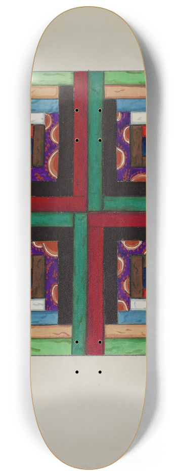 Ruth M. Barnes - Quilt 8.25 inch art skate deck