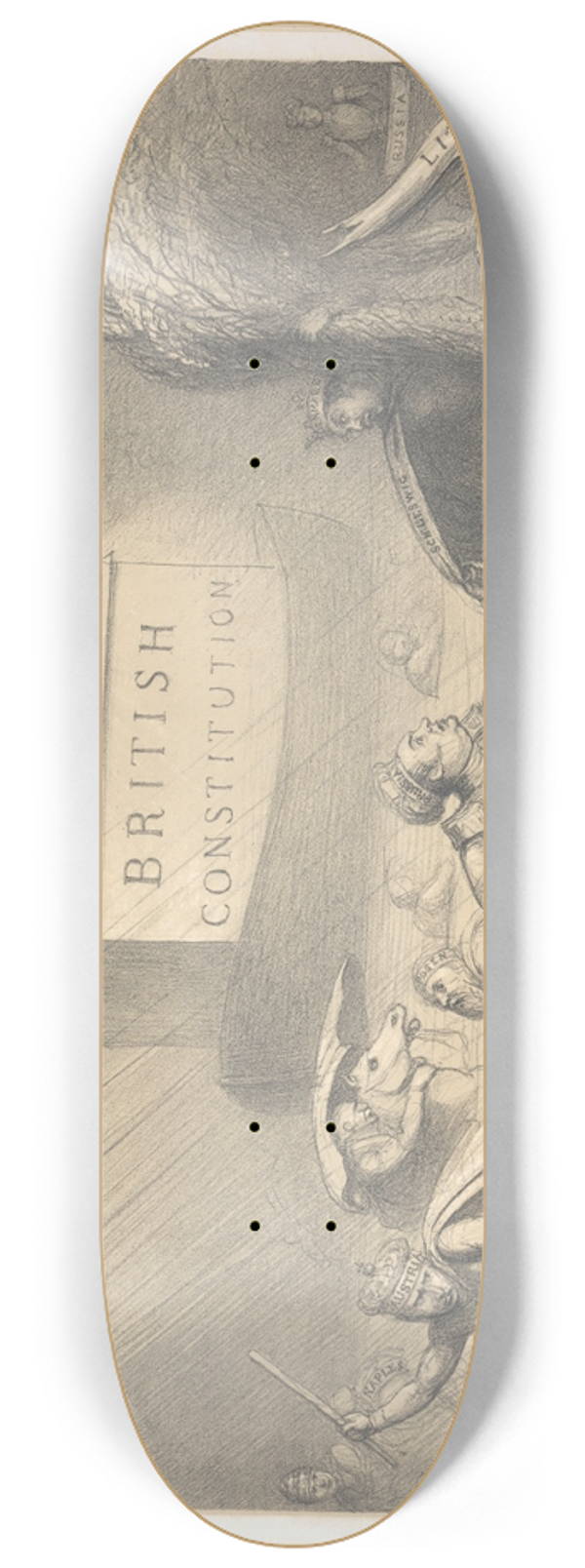 John Doyle - The (Modern) Deluge 8.25 inch art skate deck