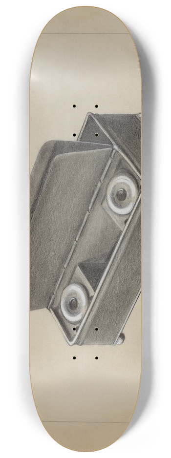 Salvatore Borrazzo - Pewter Inkwell 8.25 inch art skate deck