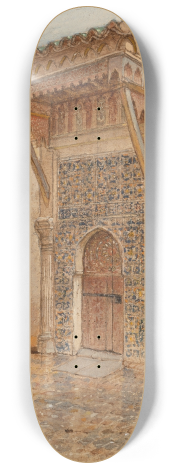 Samuel Colman - A Moorish Doorway 8.25 inch art skate deck