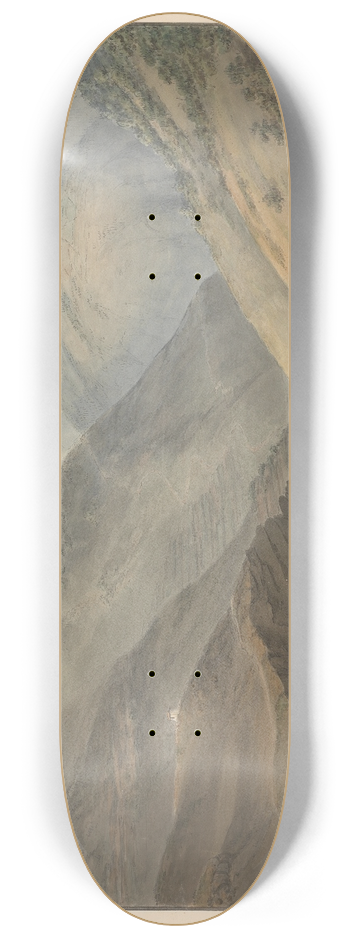 Samuel Davis - Mountainous Landscape with River 8.25 inch art skate deck