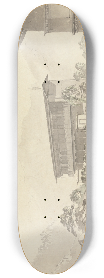 Samuel Davis - Near Tassisudon [Tashicho Dzong] 8.25 inch art skate deck