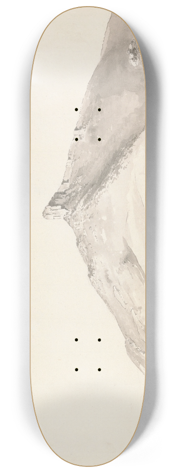 Samuel Davis - Ruined Fort on a Hill 8.25 inch art skate deck