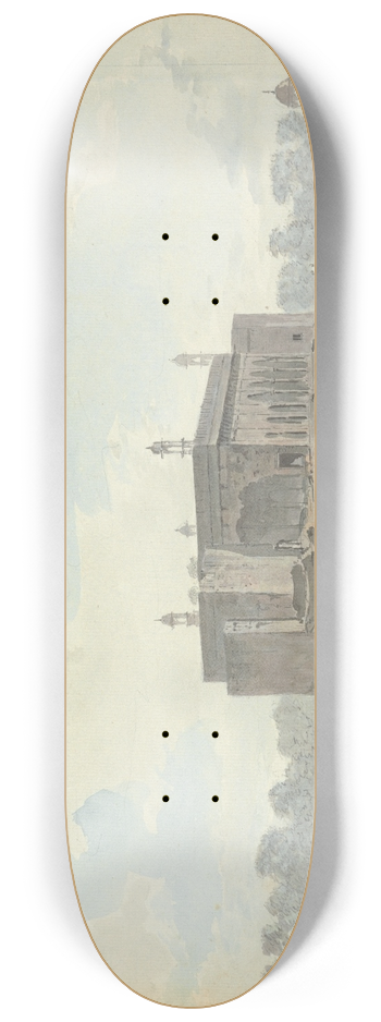 Samuel Davis - Ruined Palace by a River 8.25 inch art skate deck