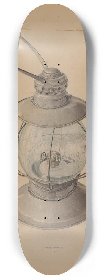 Samuel Faigin - Kerosene Lantern 8.25 inch art skate deck