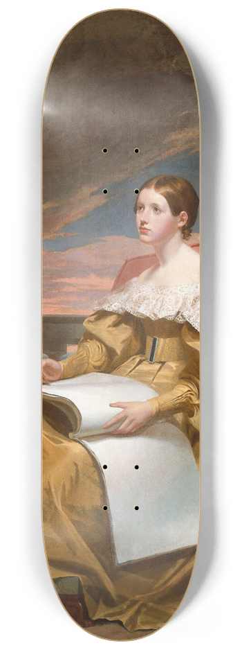 Samuel Finley Breese Morse - Susan Walker Morse (The Muse) 8.25 inch art skate deck
