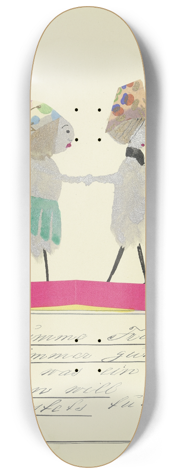 John Elsas - Die dumme Frau ist immer gut  8.25 inch art skate deck