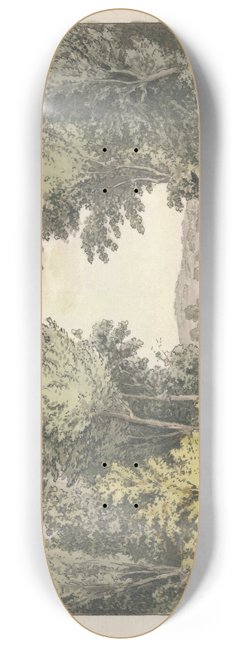 Samuel Hieronymus Grimm - Between Chiswick and Brentford 8.25 inch art skate deck