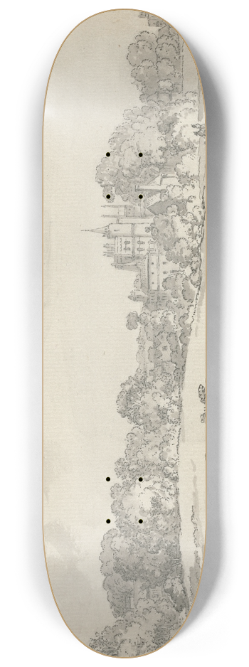 Samuel Hieronymus Grimm - Vanbrugh Castle, Greenwich 8.25 inch art skate deck