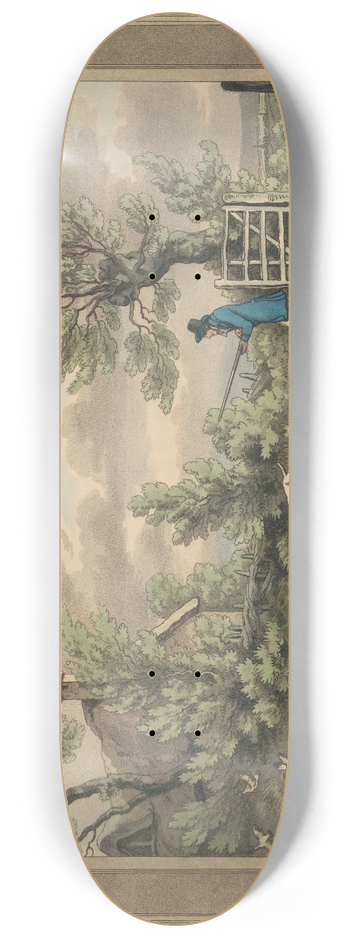 Samuel Howitt - Partridge Shooting 8.25 inch art skate deck