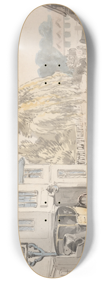 Samuel Howitt - Riders Outside an Inn 8.25 inch art skate deck