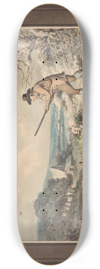 Samuel Howitt - Snipe Shooting 8.25 inch art skate deck