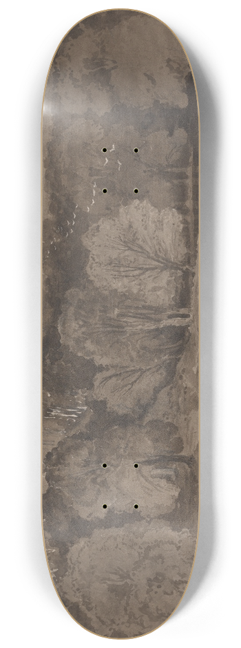 Samuel Jackson - Two Riders Fording a River 8.25 inch art skate deck