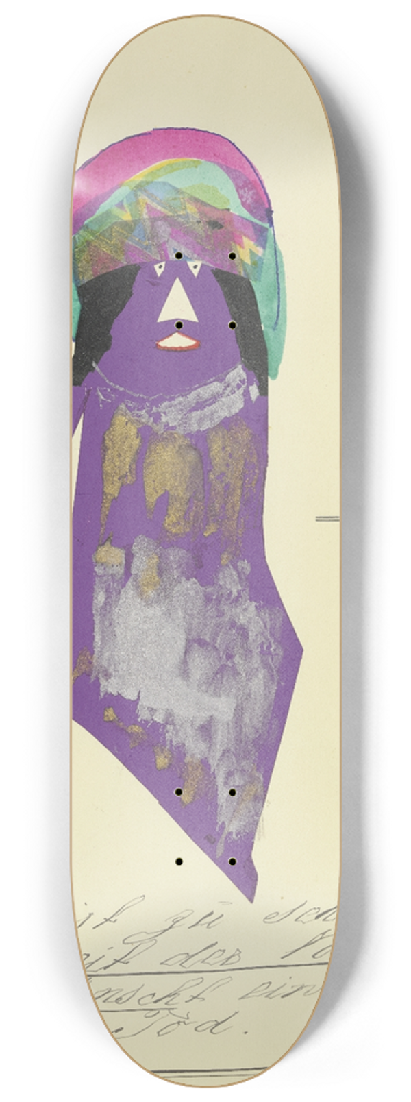 John Elsas - Hier ist zu sehen die Zeit der Not  8.25 inch art skate deck