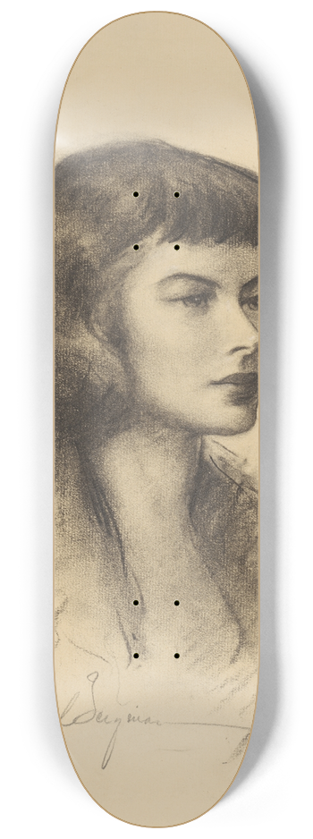 Samuel Johnson Woolf - Ingrid Bergman 8.25 inch art skate deck