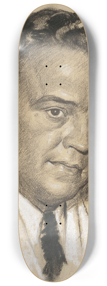 Samuel Johnson Woolf - John Edgar Hoover 8.25 inch art skate deck