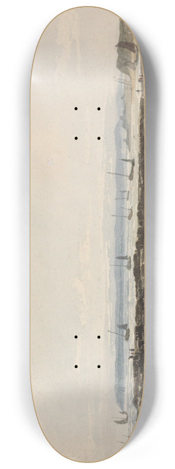Samuel Prout - Beach Scene 8.25 inch art skate deck