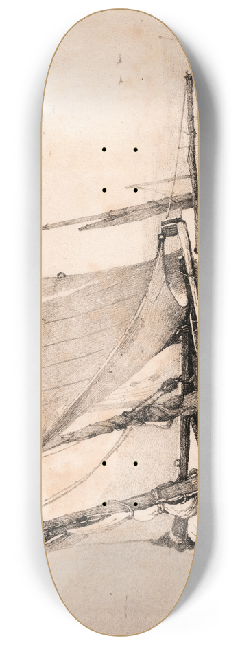 Samuel Prout - Sandgate Boats 8.25 inch art skate deck