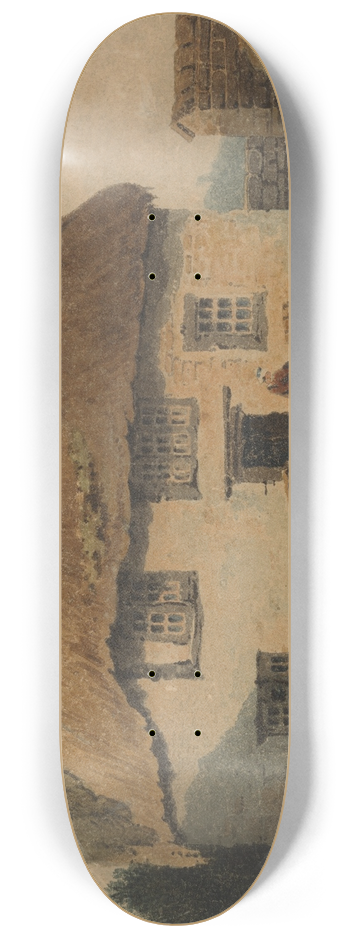 Samuel Prout - The Thatched Cottage 8.25 inch art skate deck