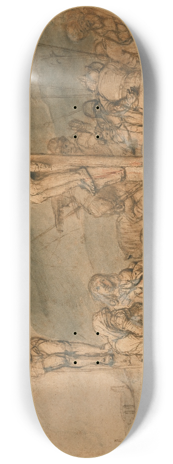 Samuel van Hoogstraten - The Crucifixion 8.25 inch art skate deck