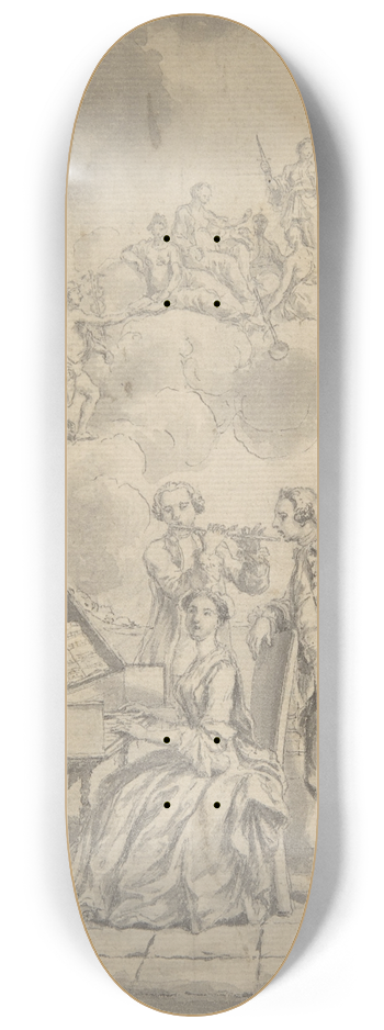 Samuel Wale - A Musical Gathering 8.25 inch art skate deck