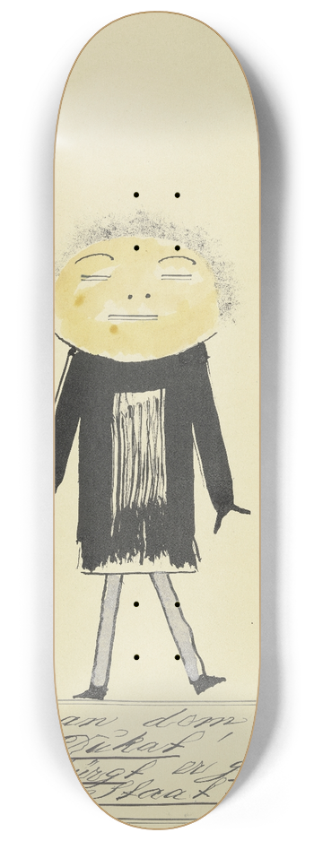 John Elsas - Sitz ich in der Strassenbahn  8.25 inch art skate deck