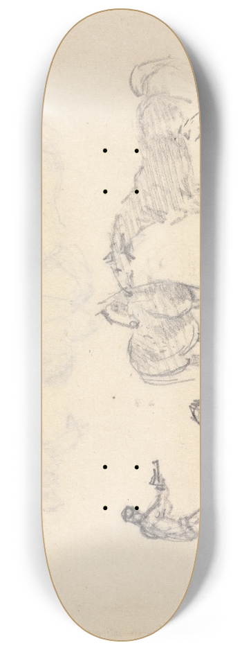 Sawrey Gilpin - Figures with Horses 8.25 inch art skate deck