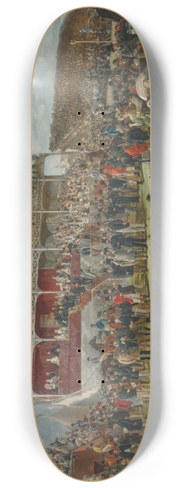 John Fergus O'Hea - Punchestown Races, 1868 8.25 inch art skate deck