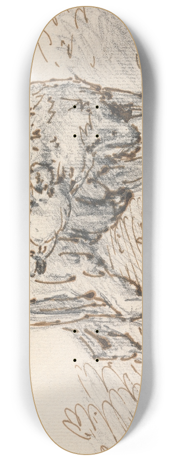 Sawrey Gilpin - Study of a Calf 8.25 inch art skate deck