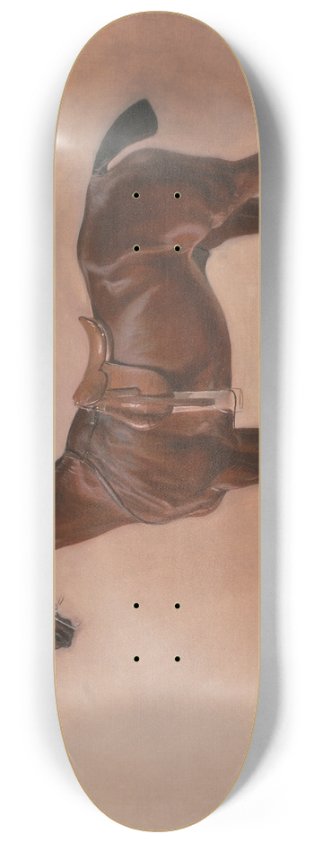 John Ferneley - Study of a Saddled Bay Hunter 8.25 inch art skate deck