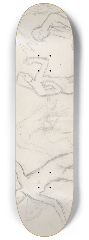 Signe Scheel - Adam og Eva 8.25 inch art skate deck