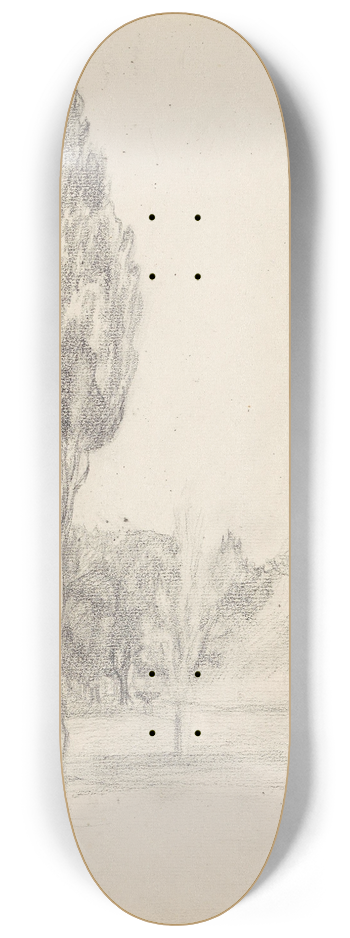 Signe Scheel - Piazza di Siena, Villa Borghese Roma 8.25 inch art skate deck