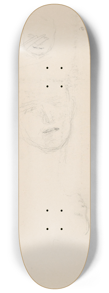 Signe Scheel - Riss av ansikter 8.25 inch art skate deck