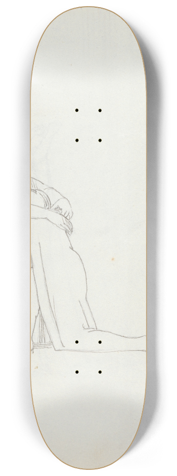 John Flaxman - Mrs. Siddons kneeling with child 8.25 inch art skate deck