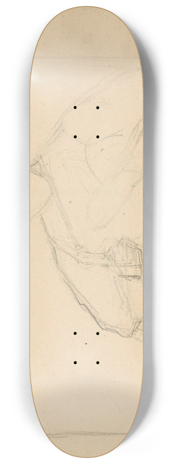 Signe Scheel - Sitting woman 8.25 inch art skate deck