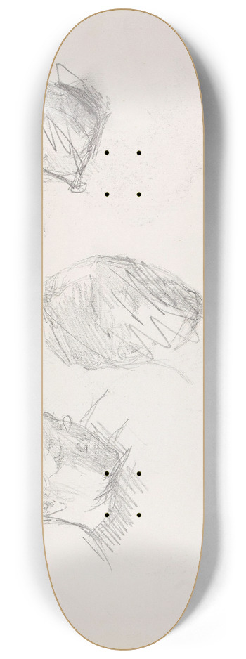 Signe Scheel - Studier av et hode 8.25 inch art skate deck