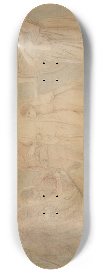 Simeon Solomon - Study for In the Summer Twilight 8.25 inch art skate deck