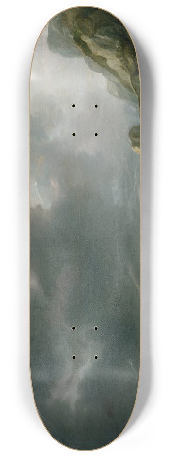 Simon de Vlieger - Ship in Distress off a Rocky Coast 8.25 inch art skate deck