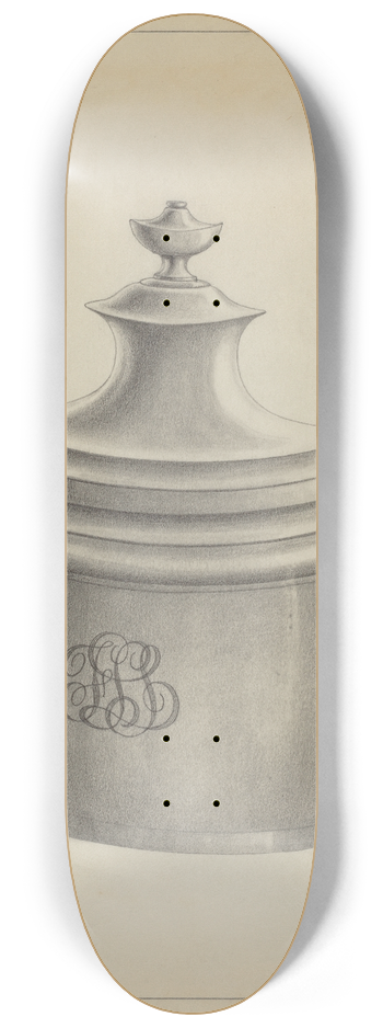 Simon Weiss - Silver Sugar Bowl 8.25 inch art skate deck