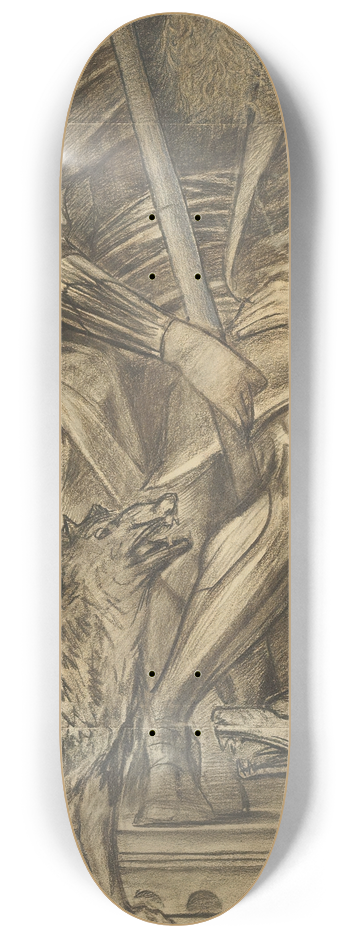Sir Edward Coley Burne-Jones - Odin 8.25 inch art skate deck